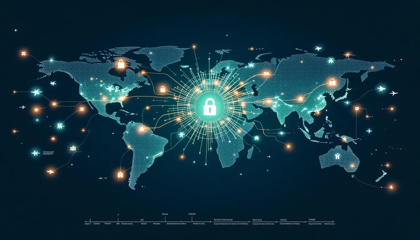 A visual representation of the benefits of using international payment gateways, focusing on improved global reach and enhanced security.