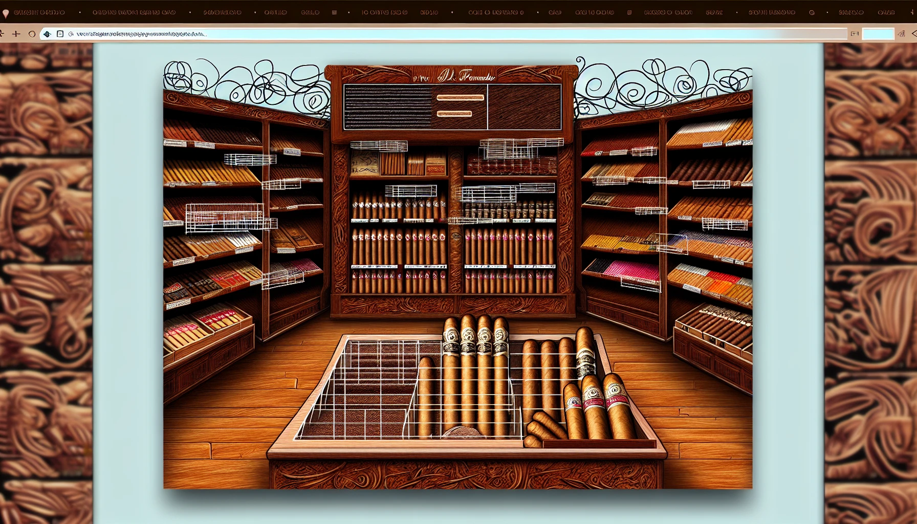 Online cigar store with a variety of premium cigar brands including the A.J. Fernandez New World
