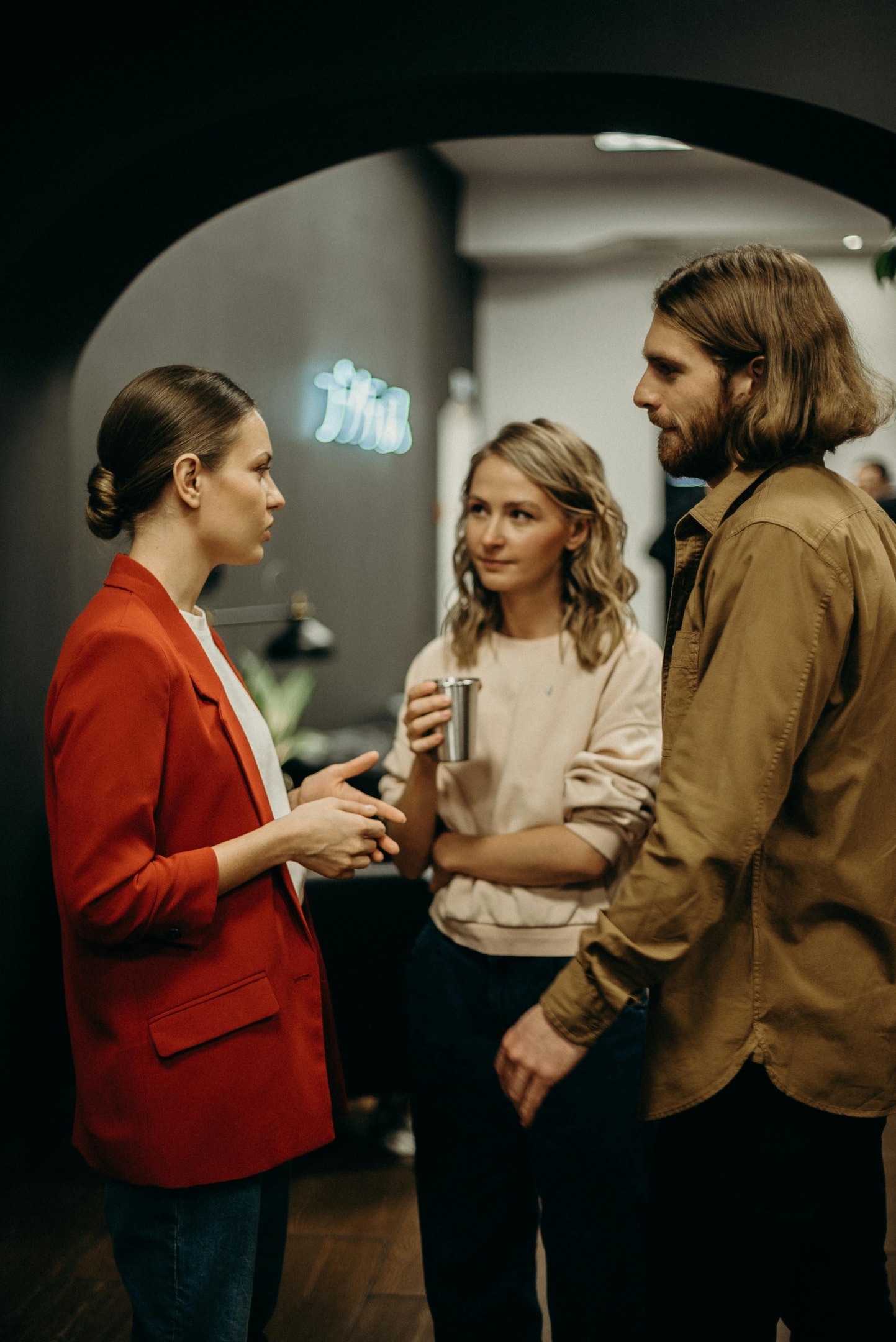 Local real estate investors meet and network at an event.