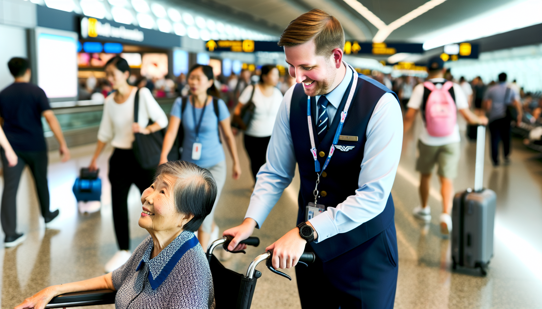 Wheelchair service at JFK Terminal 7