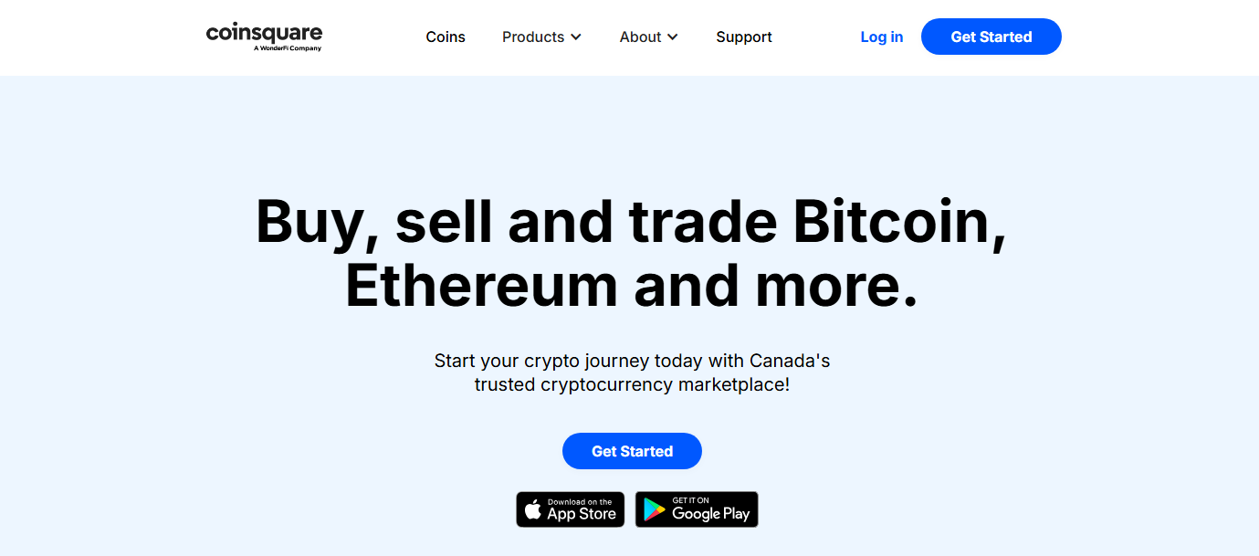 Coinsquare - Best Crypto Exchanges in Canada