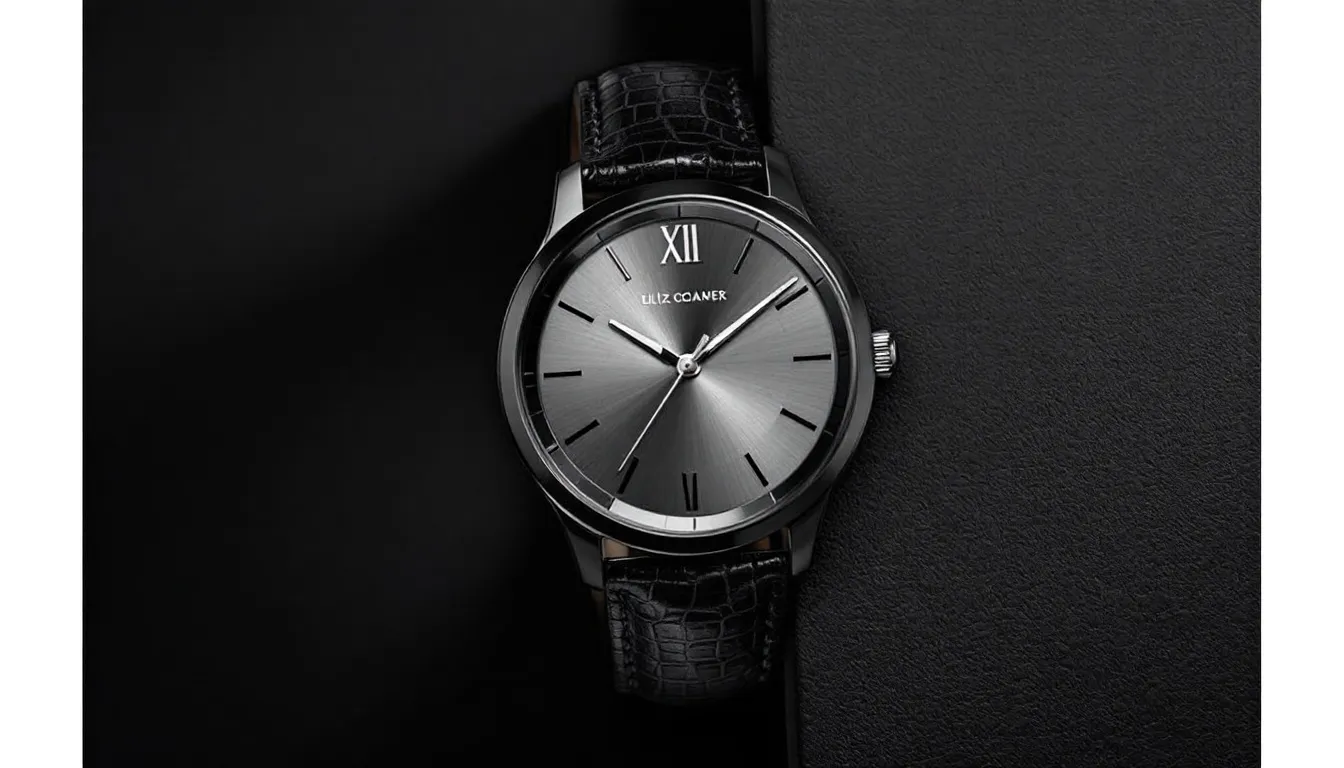 A stylish lizard leather watch band paired with a classic timepiece, illustrating versatility.