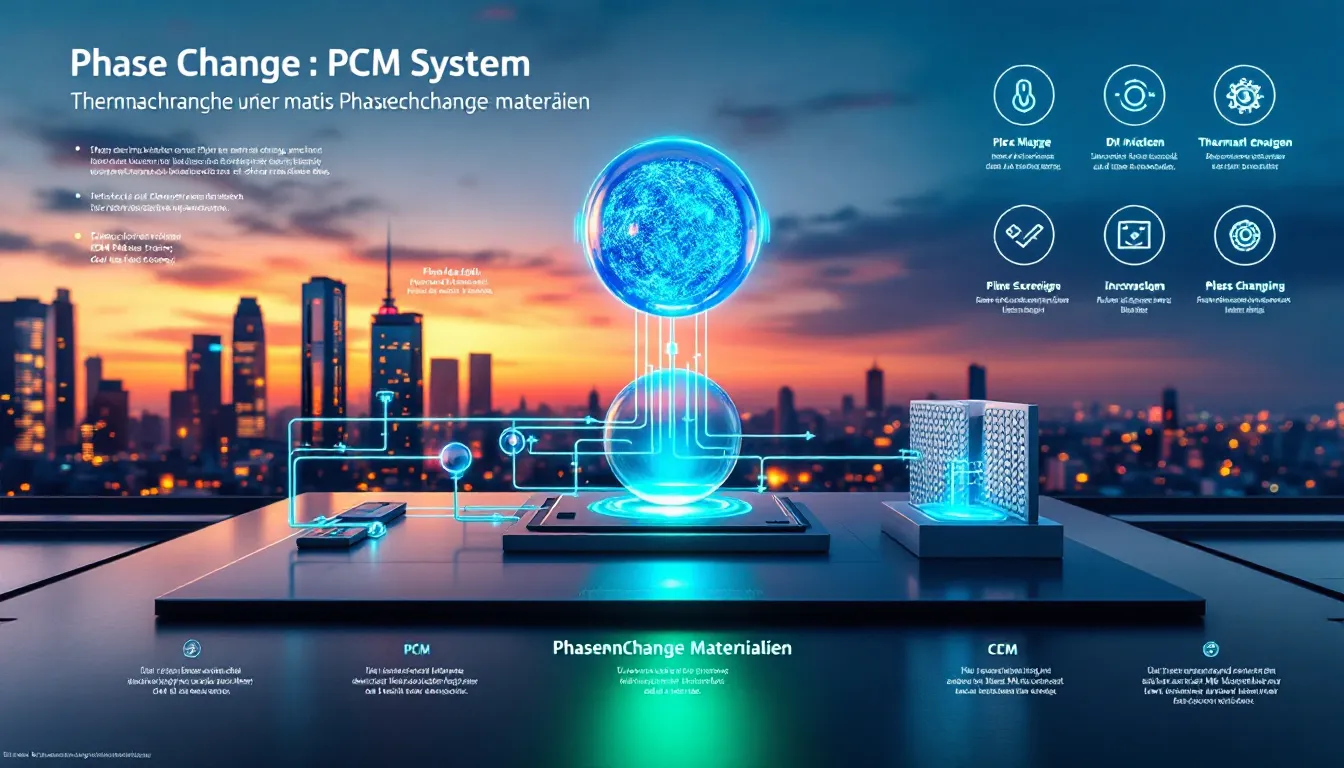 Phasenwechselmaterialien und ihre Rolle im PCM-System.