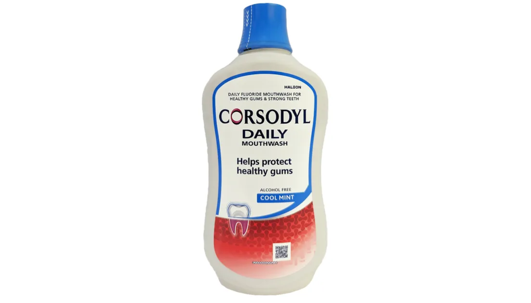 Corsodyl: Munnskyllet Du Trenger – Men Ikke For Lenge 4 Flaske med Corsodyl Daily munnskyll med blå kork og etikett som viser "Cool Mint" og beskyttelse for sunt tannkjøtt. corsodyl 2 mg ml 2 mg ml munnskyllevæske munnskyllevæske 300 ml spytt ut overflødig munnskyllevæske tannlege eller apotek typer sopp og virker dreper bakterier og visse sopp og virker desinfiserende 10 ml corsodyl morgen corsodyl morgen og kveld god munnhygiene på annen munnhygiene på annen måte annen måte er nedsatt andre infeksjoner i munnhulen oppbevares utilgjengelig for barn tannkrem kan nedsette virkningen bakterier og visse typer inneholder 2 mg klorheksidindiglukonat 1 minutt hver gang dessuten ved etablert betennelse tennene tannkjøttbetennelse og andre brukes dessuten ved etablert bakteriebelegg på tennene tannkjøttbetennelse tannkjøtt og munnslimhinne samt tannkjøttbetennelse og andre infeksjoner opprettholde god munnhygiene 2 ganger daglig glyserol makrogolglyserolhydroksystearat sorbitol peppermyntesmak renset vann visse typer sopp skylles med 10 ml munnhulen skylles med 10 mulighetene for å opprettholde unngå å svelge kontakt med øyne munnslimhinne samt trøske nedsatt eller når spyttsekresjonen spyttsekresjonen er nedsatt pakningsvedlegget før bruk kontakt med øynene morgen og kveld 1 reseptfritt legemiddel munnhulen når mulighetene