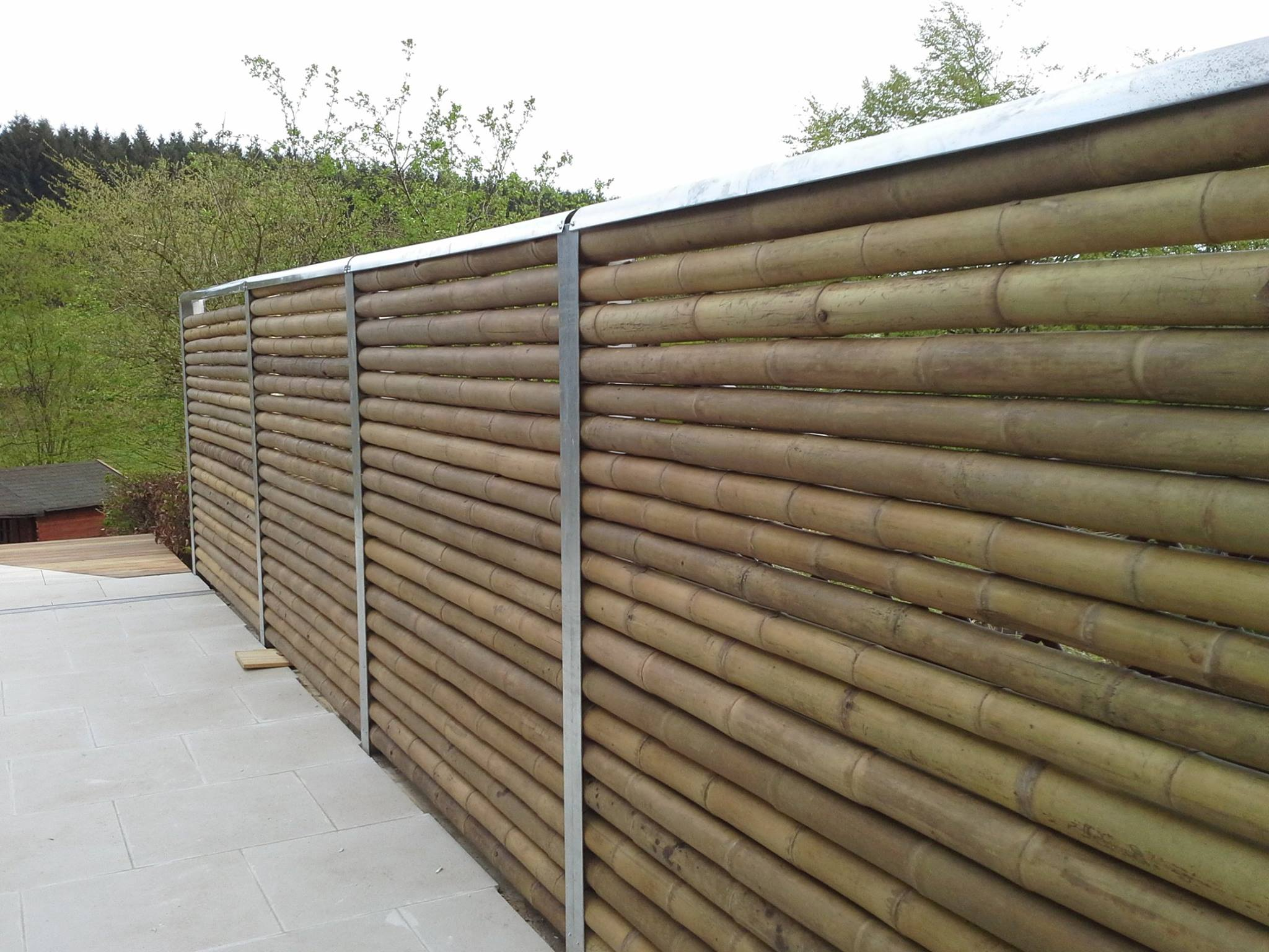 Horizontal Bamboo Fence