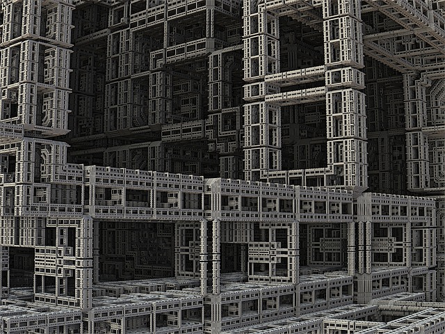 fractal, 3d, construction