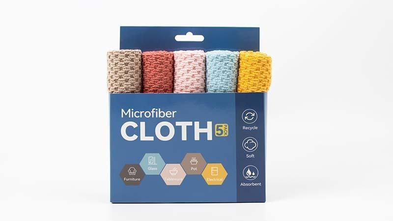 Custom packaging for microfiber towels