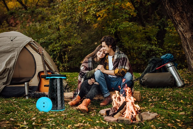 love, camping, romance