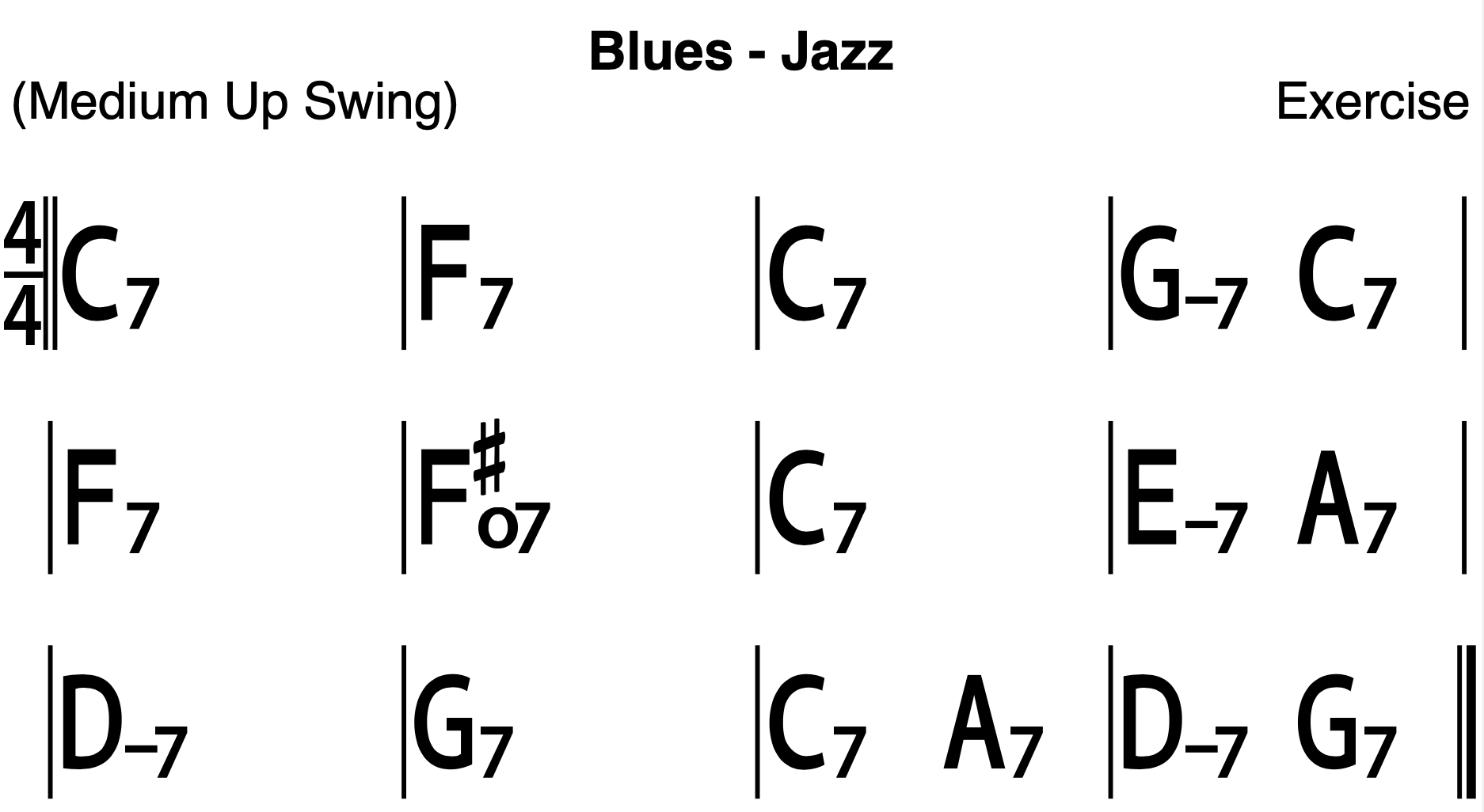 Blues Styles: Standard Jazz Blues