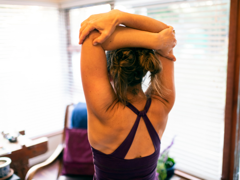 Overhead Stretch - forearm workouts