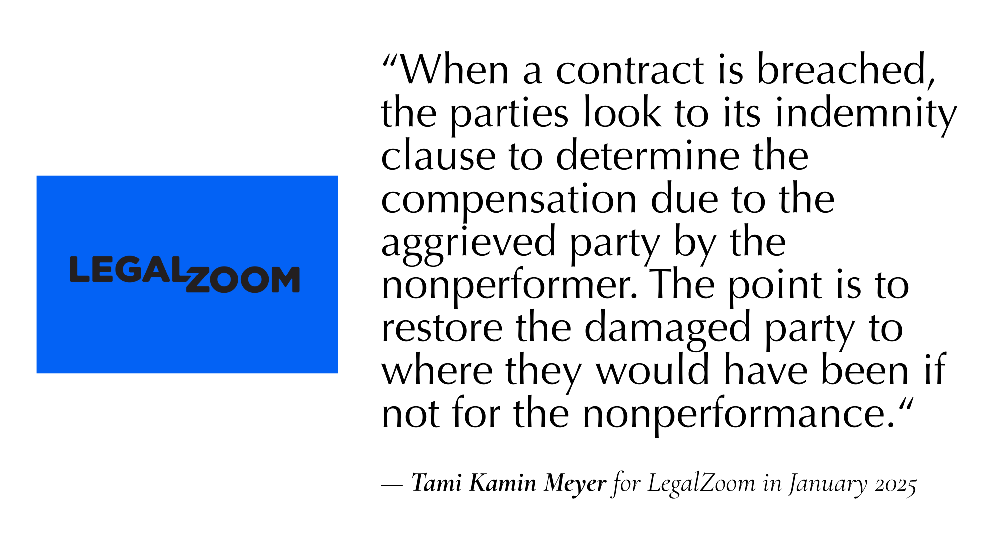 a quote about indemnity