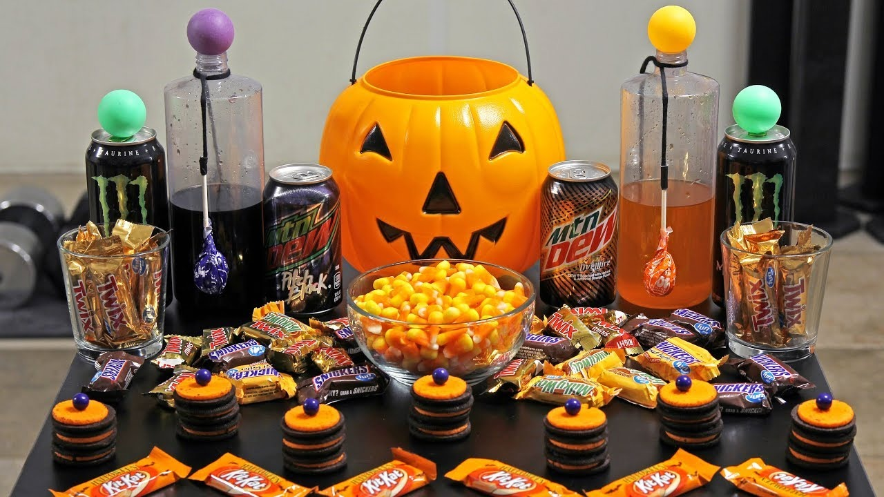 Halloween candy, orange food coloring, halloween party, so much fun