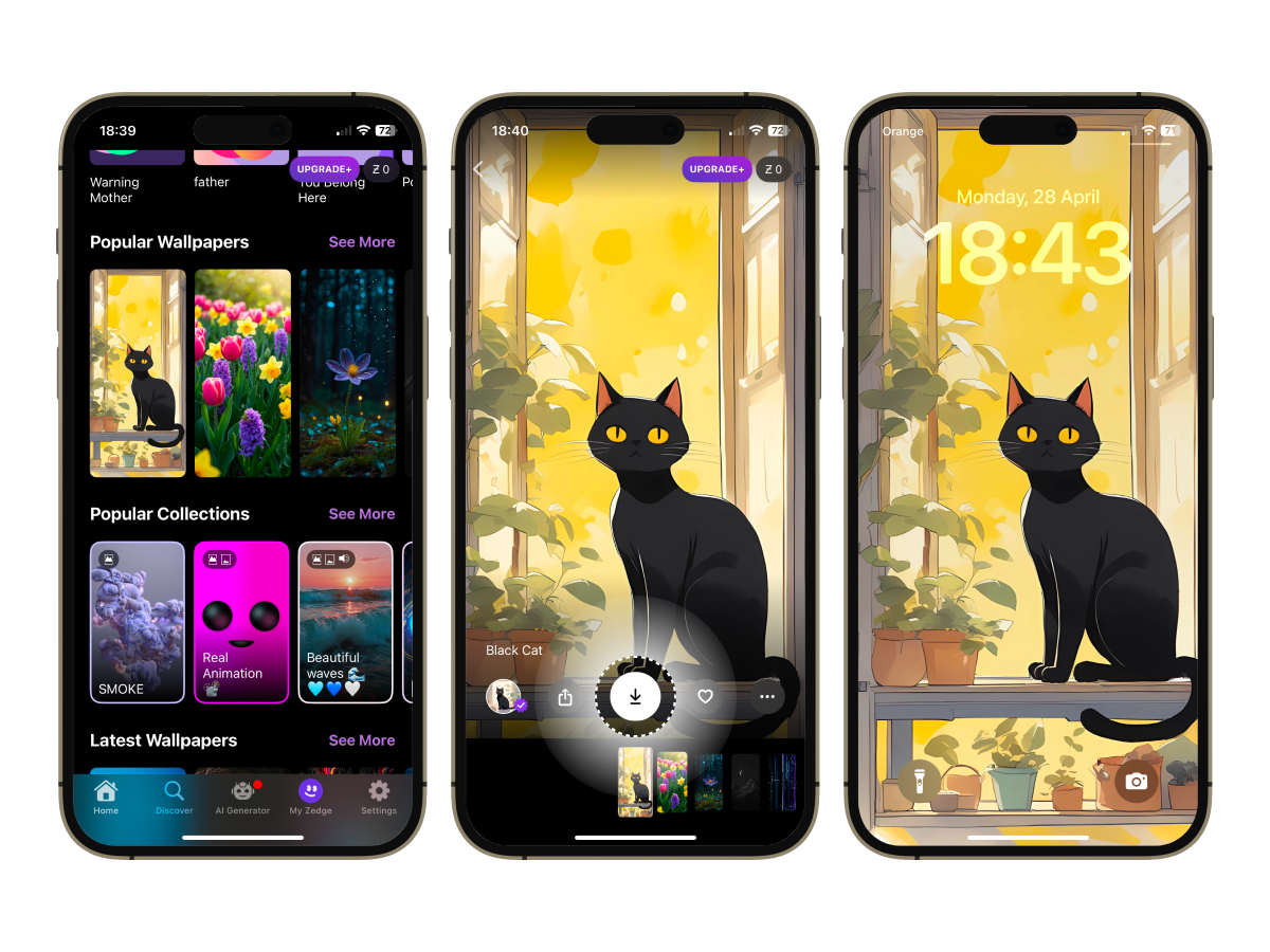 Way 1: Change iPhone Wallpaper Using Zedge