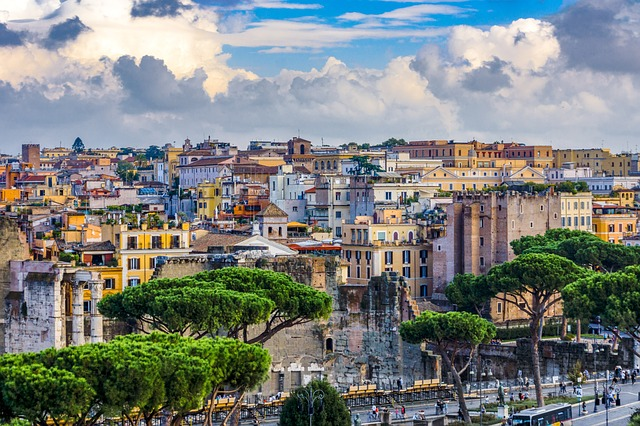 rome, houses, italy