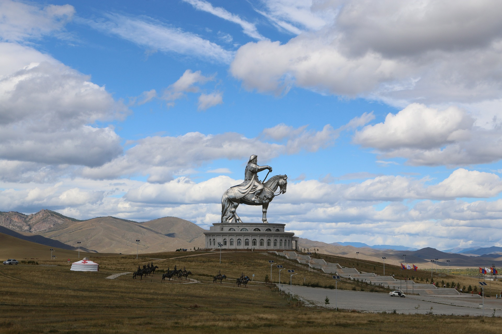 Genghis Khan Statue on a Horse