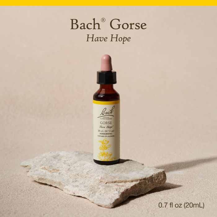 Bach Gorse remedy bottle with the text "Have Hope."