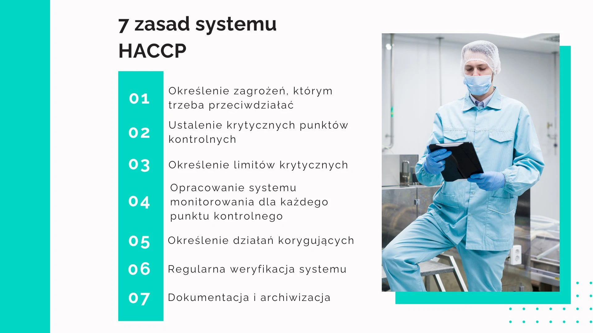 7 zasad systemu HACCP