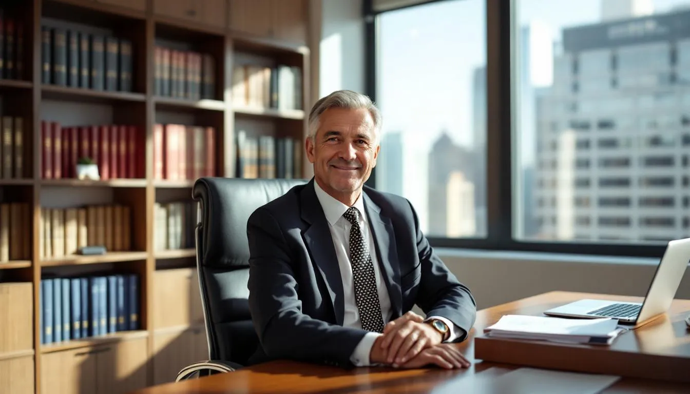 An attorney in Durham, NC, specializing in alternative dispute resolution, is depicted in a professional office setting, discussing mediation strategies with clients. The attorney is experienced in resolving civil disputes and community conflicts, utilizing methods such as mediated settlement conferences and arbitration processes to facilitate agreements among the parties involved.