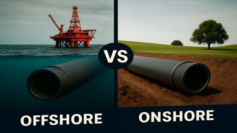 Offshore vs Onshore pipes : What's the difference?