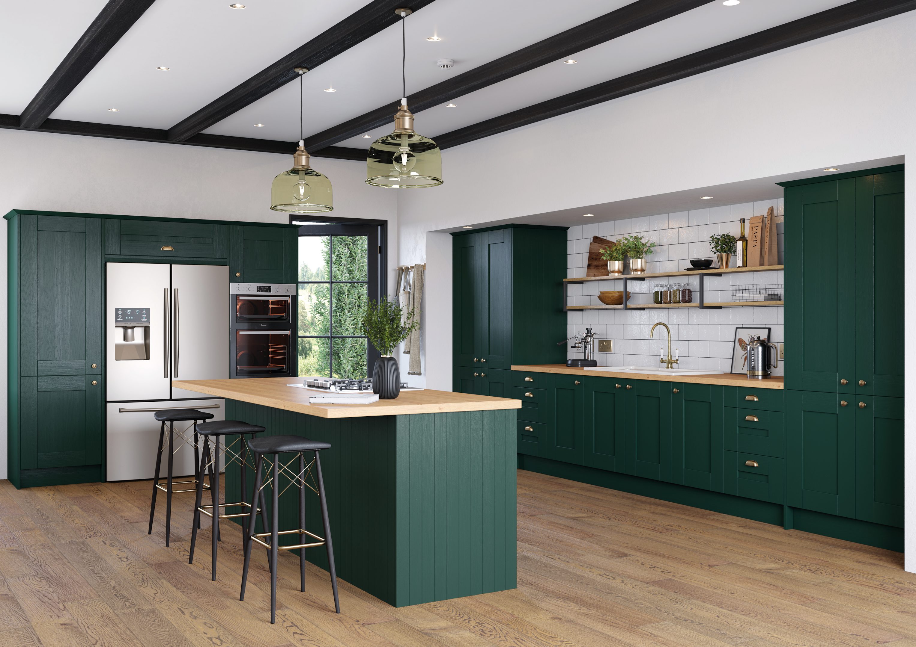 Fir Green Kitchen
