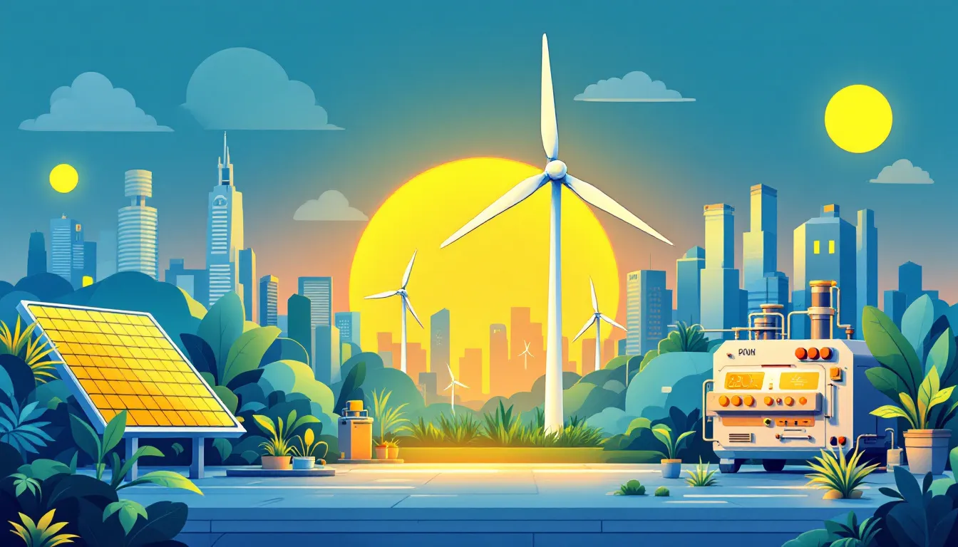 An illustration of future trends in green manufacturing technologies.