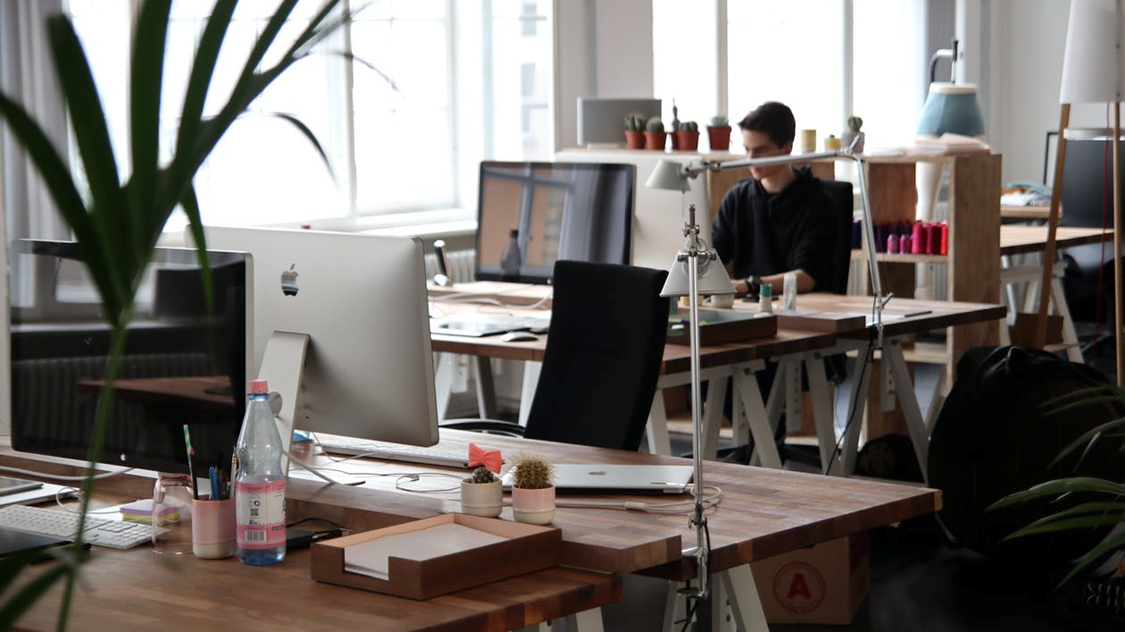 Corporate Office with Empty Seat