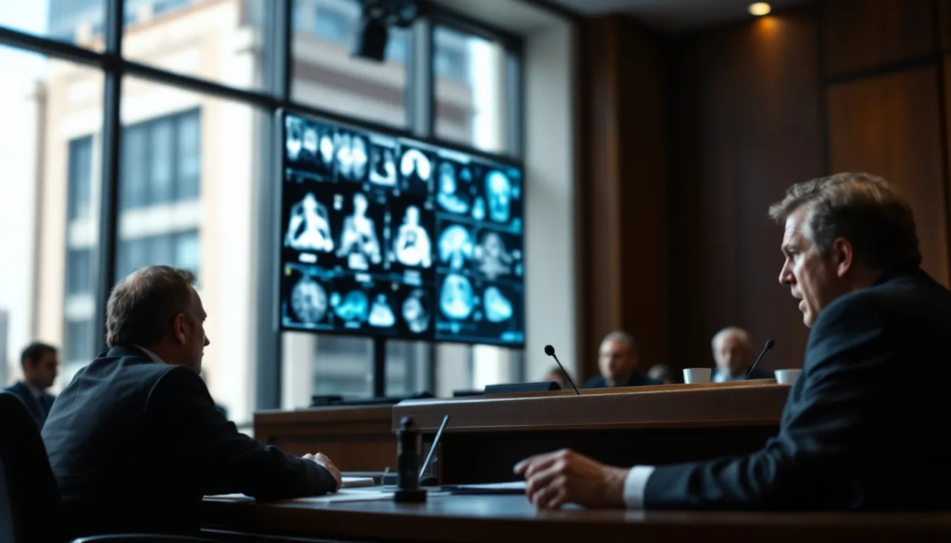 Common types of hospital malpractice cases illustrated with medical imagery.