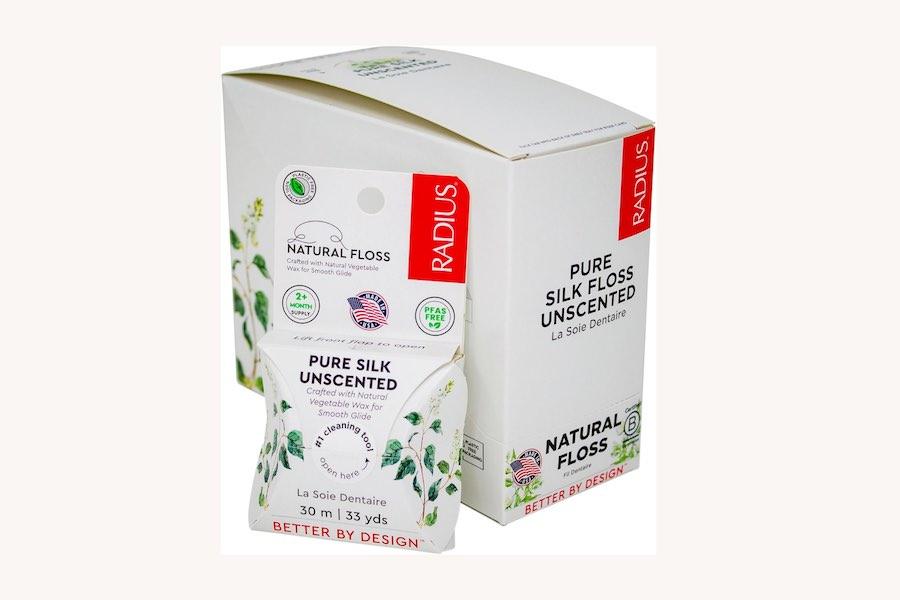 pfas in dental floss Radius - Unscented, Plastic-Free Silk Dental Floss