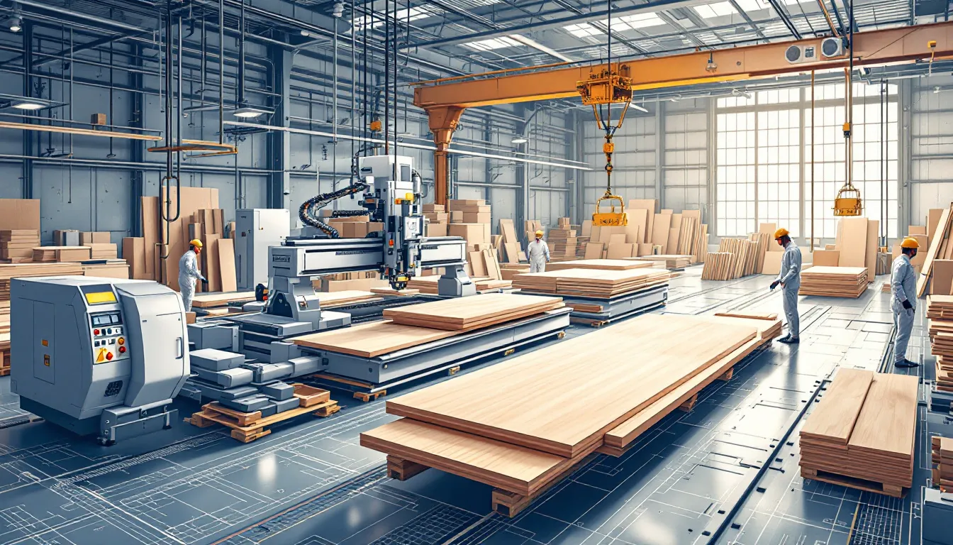 Successful plywood businesses showcasing their operations.