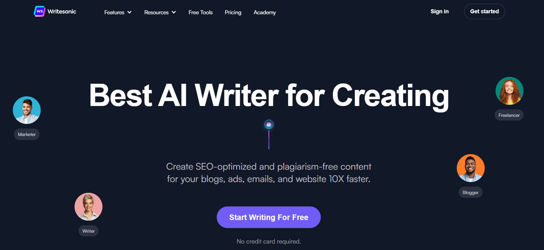 Writesonic AI writing tool