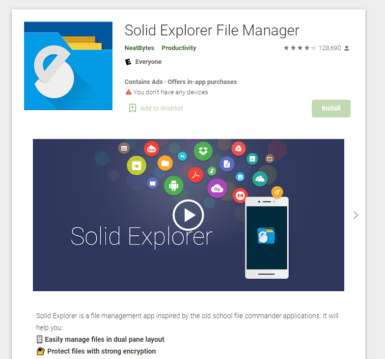 solid explorer file manager apps for android tv