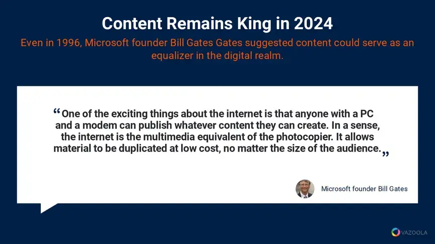 Content remains king in 2024