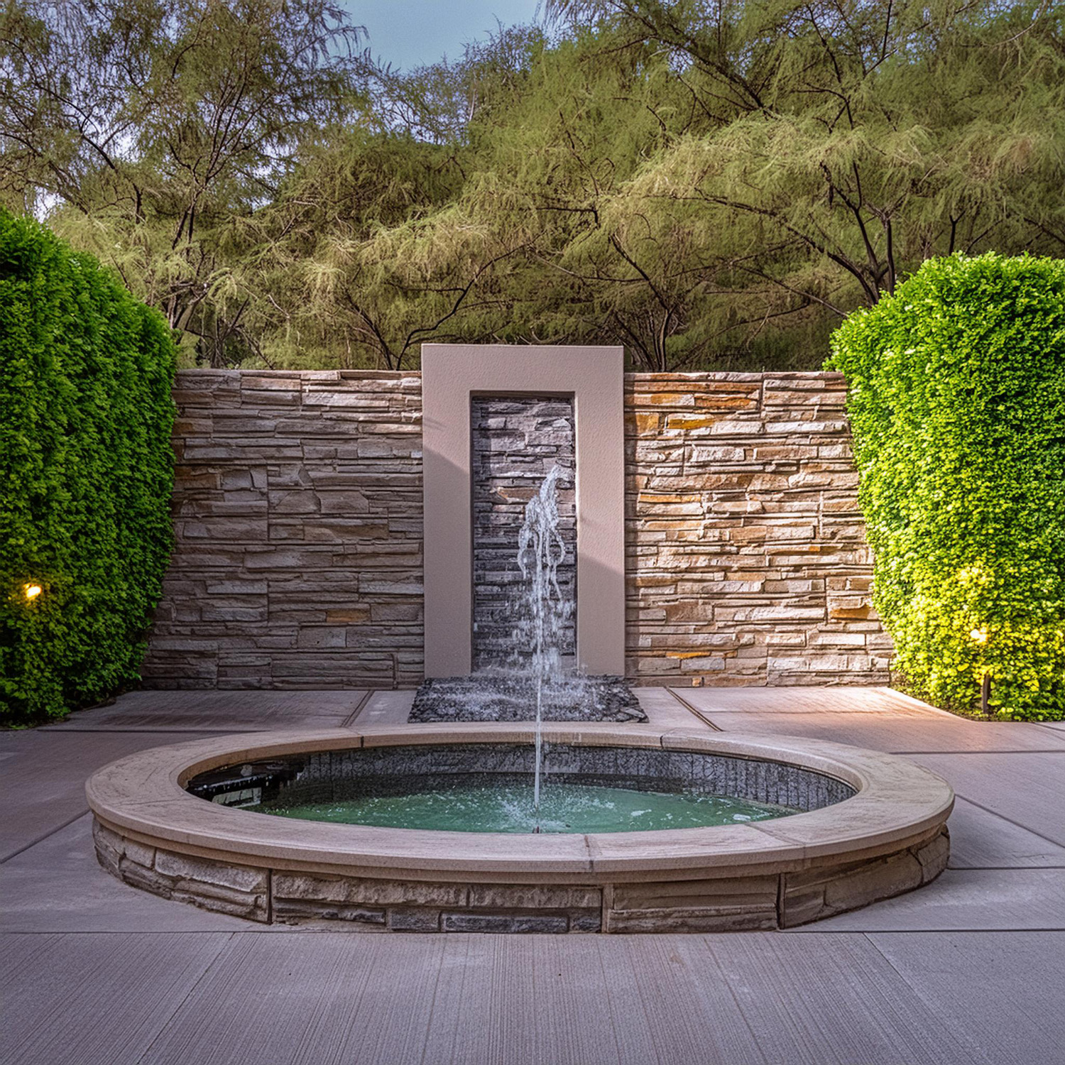 A water feature, fountain or small pond can add quite a bit peace and tranquility to your life.