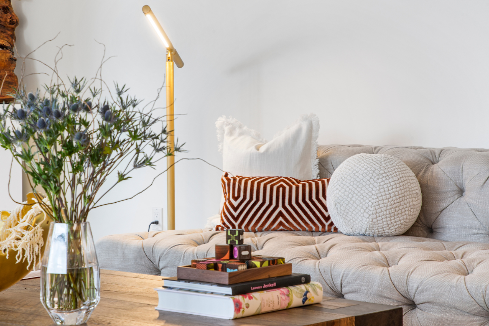 Lighting in a modern living room