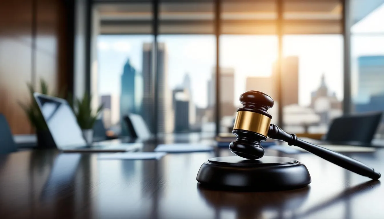 A gavel and law books representing Tennessee drug laws.