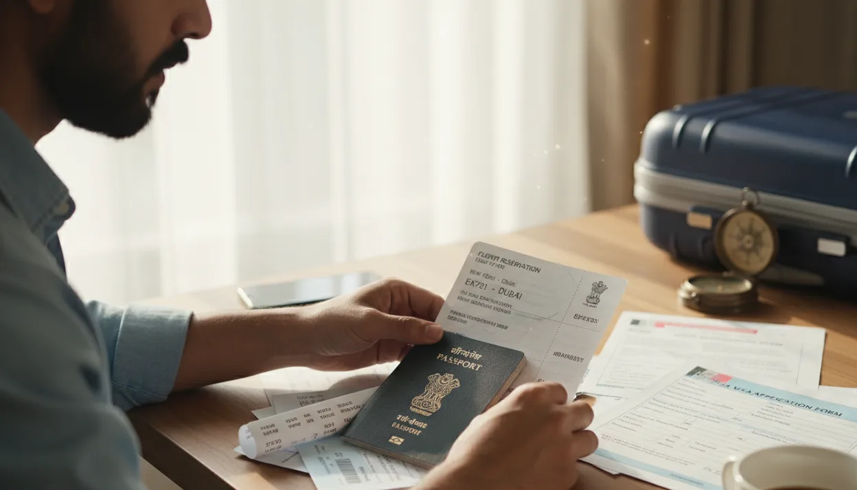 When do you need a dummy ticket flight reservation from India for UAE visa?