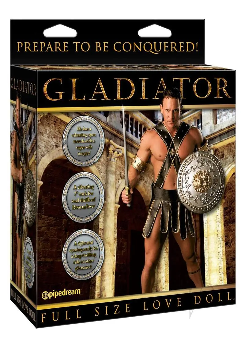 Gladiator Full Size Inflatable Doll With Dong