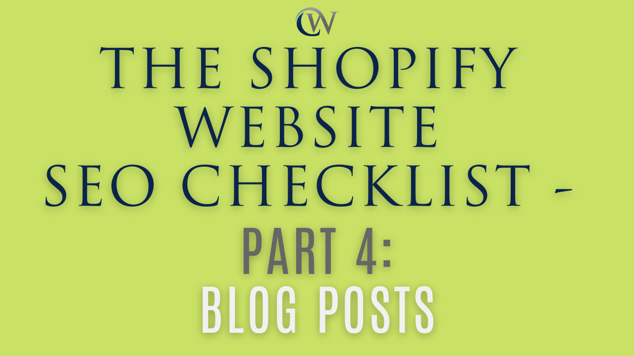 This Shopify Guide will now walk you through SEO optimization for your Shopify blog.