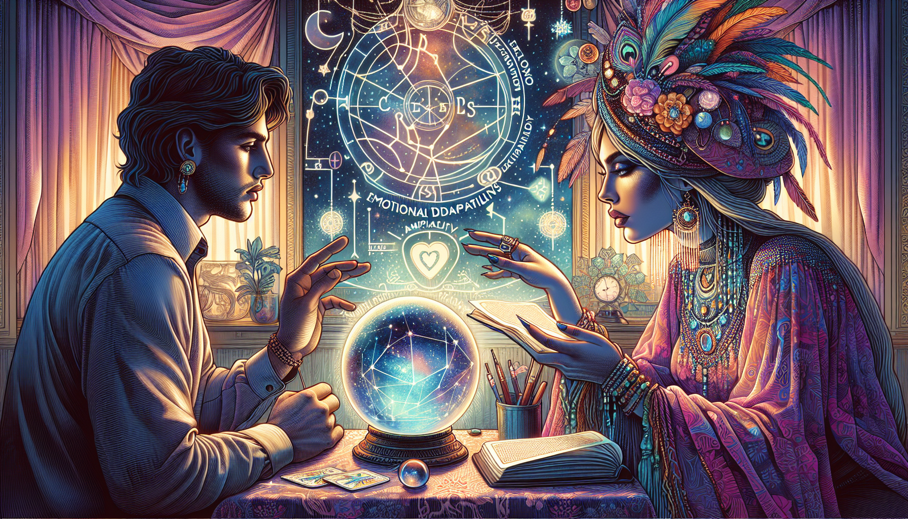 Love psychic reading revealing insights on emotional dynamics and compatibility