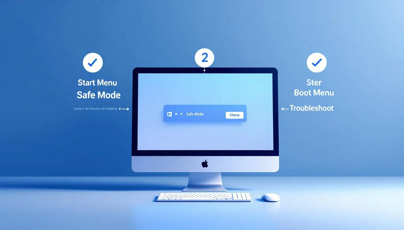 Avantages du mode sans &eacute;chec pour le diagnostic des probl&egrave;mes informatiques.