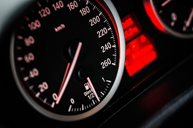 speedometer, dashboard, car