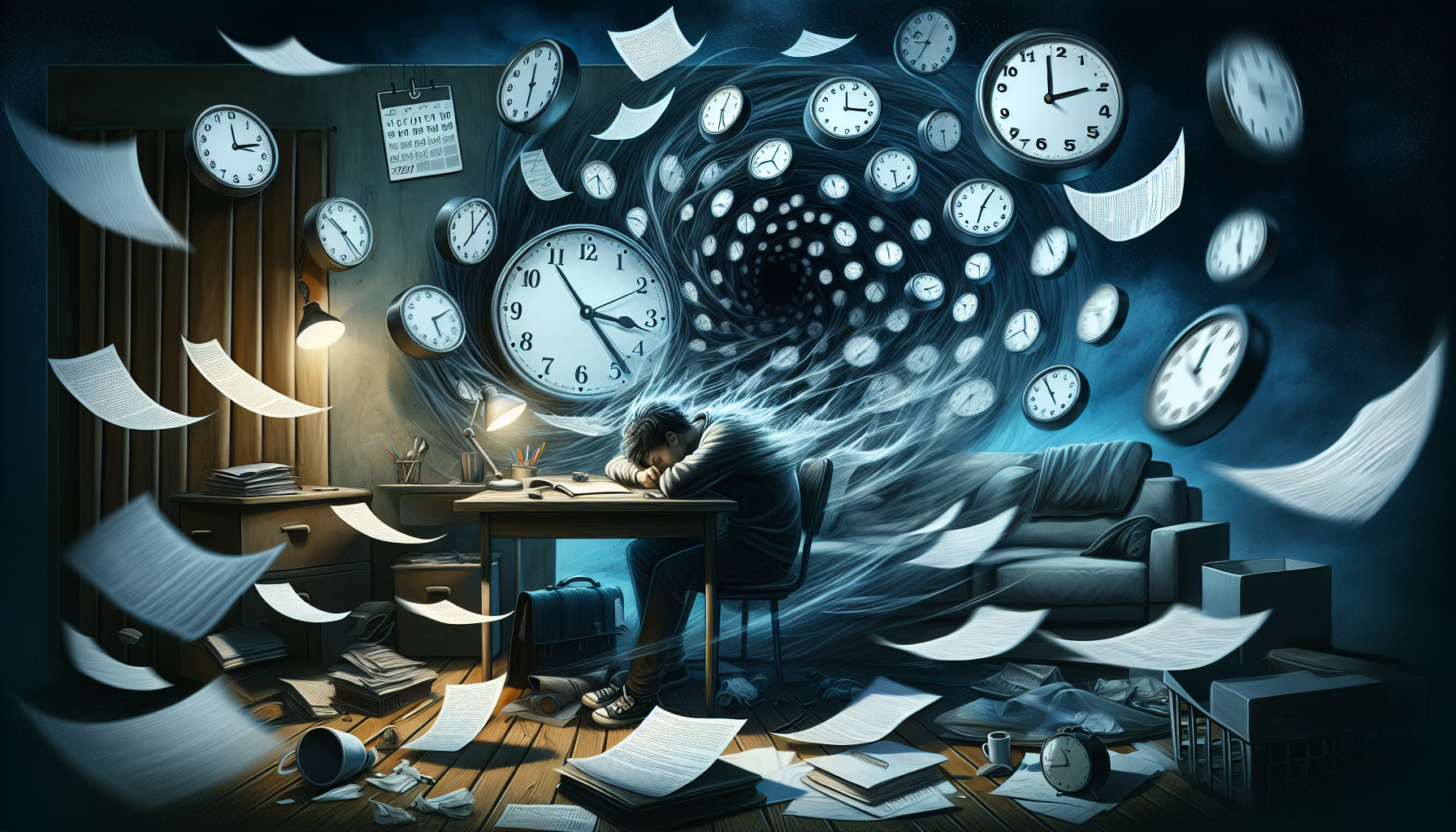 Illustration de l'impact de la procrastination