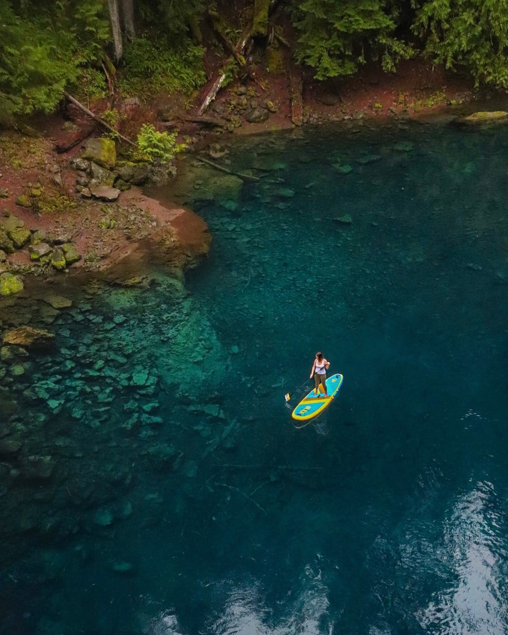 woman on a paddle board