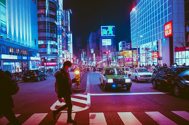 japan, osaka, pedestrians