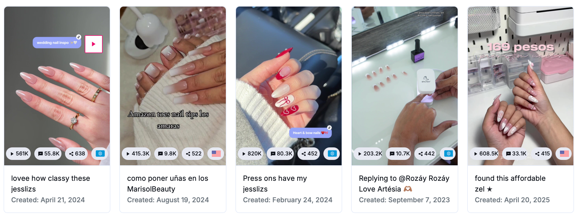 viral tiktok products - press on nails