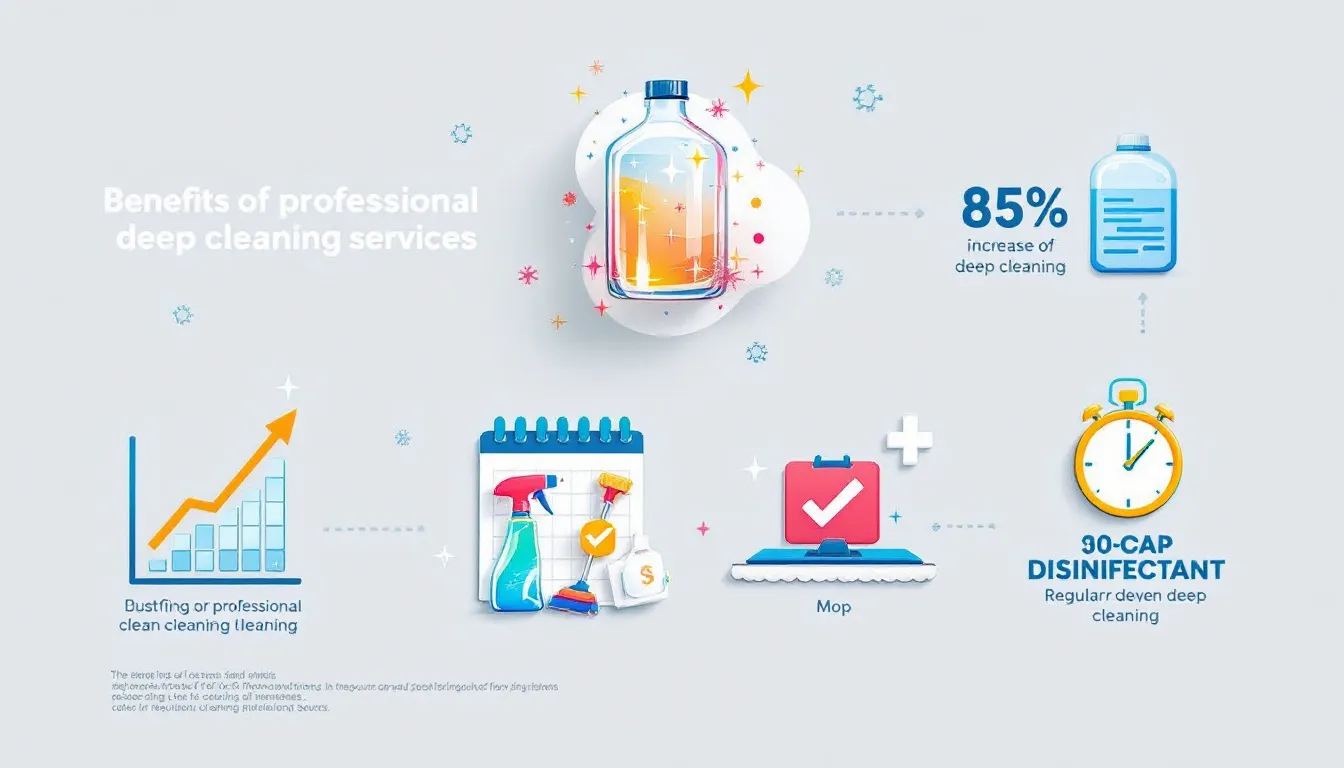 A visually appealing infographic detailing the benefits of professional deep cleaning services.