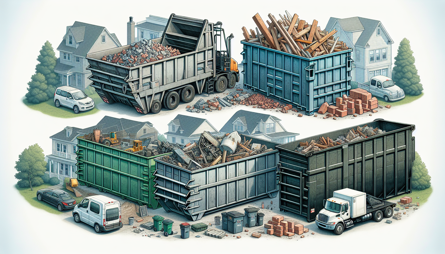 Types of roll-off dumpsters