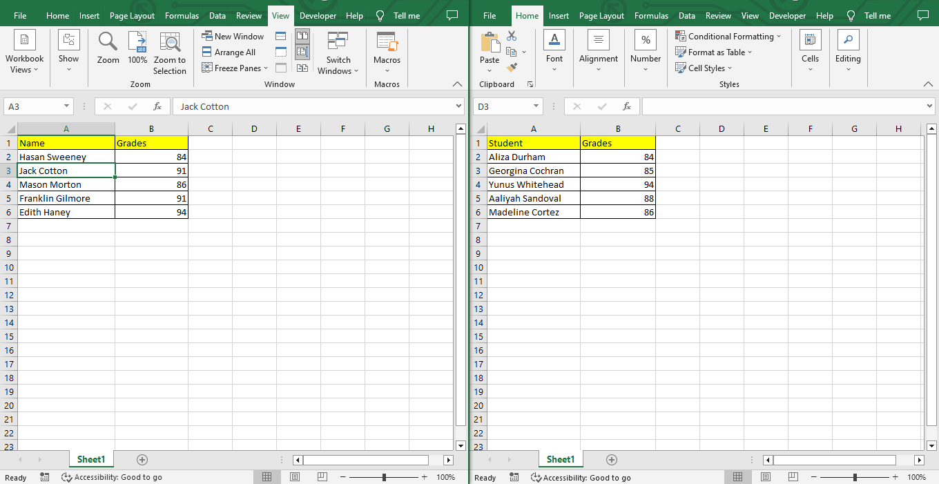 Quickly Compare Excel files.