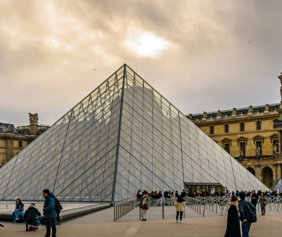 The Louvre, France near Centre Pompidou