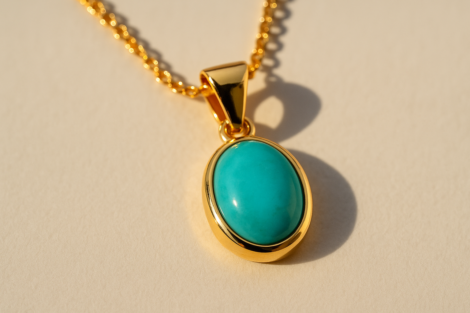 Turkis auksiniam pakabuke